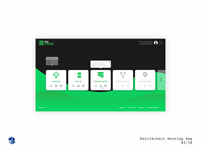 Healthcheck Desktop App Design