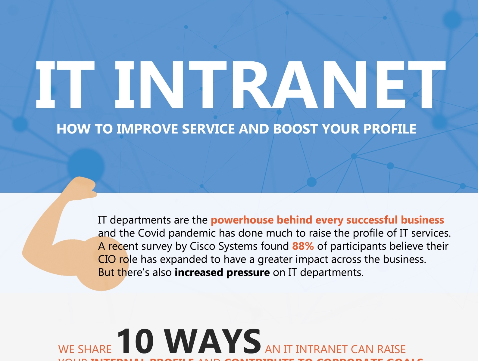 IT Intranet Infographic by My Hub on Dribbble