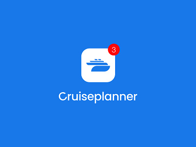 Cruiseplanner Logo boat cruise ship cruiseship logo logo 2d logodesign logotype ship travel planner trips