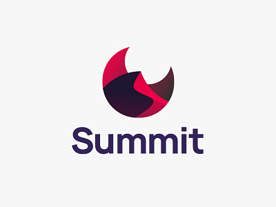 Summit Logo app logo logo logo 2d mountain mountain logo summit travel