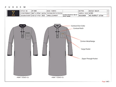 Men's Kurta(Panjabi)Design apparel design art work bikers eddition clothing design design fashion fashion design fashion illustration fusion graphic design illustration kurta design menswear print design screen print t shirt tech pack textile design vector vector art