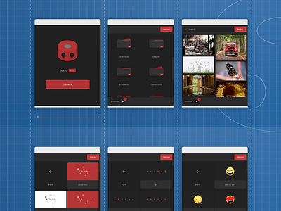 Dokyu Motion Blueprint after effects app application blueprint promotion ui