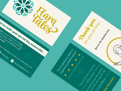 Business Card & Thank You Card for a small business branding graphic design icon illustration logo typography ui