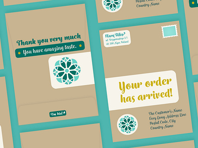 Small business's packages design.