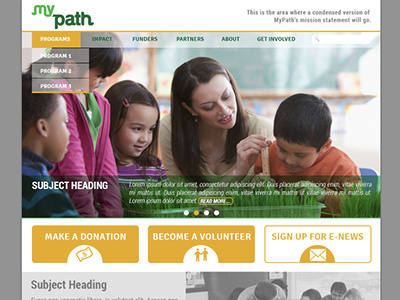 Nonprofit Web Rebound finance nonprofit web design website