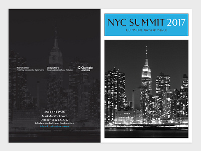 New York Conference Agenda agenda event identity print design