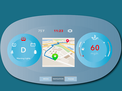 Daily UI #034 - Car Interface app design interactive design mobile design uiux