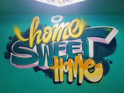 Home Sweet Home apple arsek commercial dimitrov erase georgi graffiti home jelio office sweet work