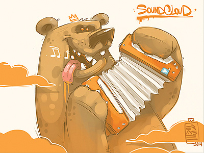 SoundCloud apple bear dimitrov erase fresh georgi happy illustration love monday smile soundcloud