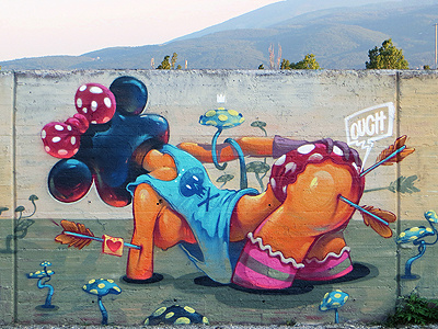 Minnie Mouse apple dimitrov erase fresh georgi girl graffiti illustration minnie mouse nature sexy