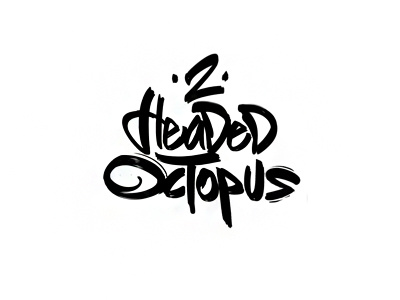 2 Headed Octopus 2 apple design font fun handmade headed logo octopus progress typo