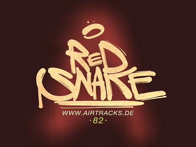 Red Snake airtracks design germany graffiti job logo red size snake snowboard typography work