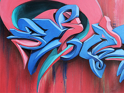 ERASE 3d canvas dimitrov erase georgi graffiti illustration logo style