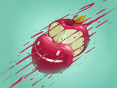 Apple explosion apple art desing digital dimitrov erase explosion georgi illustration logo