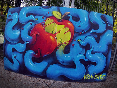 Are U hungry ! apple art canvas desing digital dimitrov erase explosion georgi germany illustration live logo munich painting