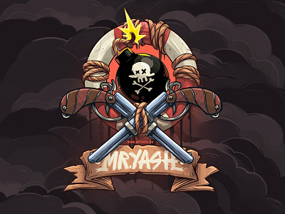 Mr. Yash bomb caligraphy digital dream guns illustration illustration art director design logo logo 2d pirate pirategraphic retro sea snowboard totem typogaphy