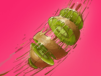 Kiwi apple art banana behance bomb coconut dimitrov dribble erase featured georgi illustration kiwi show