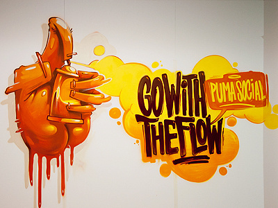 GO WITH THE FLOW 2012 apple art beautiful design dimitrov erase eyes fish georgi girl graffiti hand illustrations logo love open sexy sketch ticket