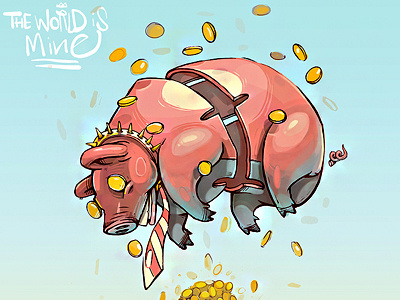 pig piggy bank 2002 bank dimitrov erase georgi illustration logo money pig piggy ui