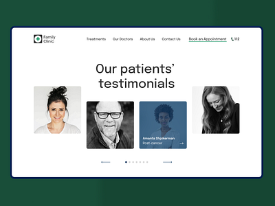 Family Clinic concept landing page design design graphic design illustration logo typography ui ux