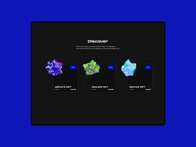 NFT Marketplace Website Concept