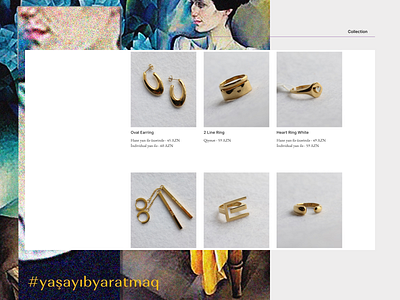 Jewellery store, Concept landing page