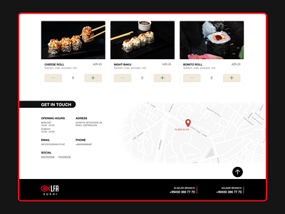 Sushi Restaurant Website Design app design typography ui ux