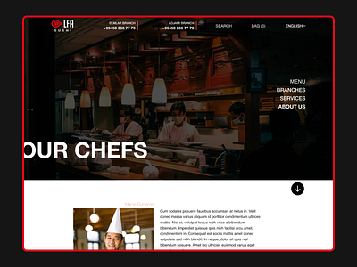 Sushi Restaurant Website Design