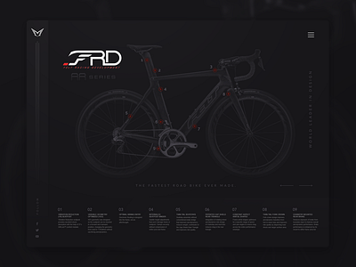 Felt Racing Concept bicycles felt typography ui