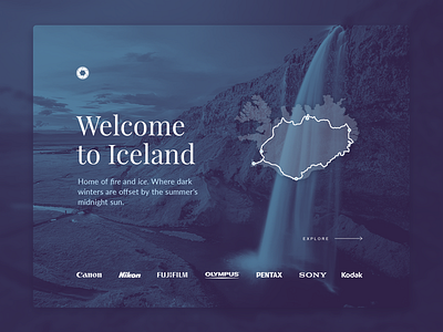 Iceland Concept iceland interface ui