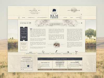 Elm Creek, Nebraska Website branding design elm creek nebraska website