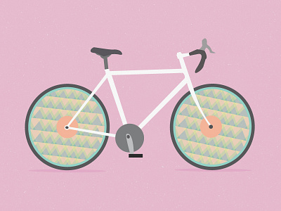 Dream Bike. bicycle bike custom design illustration illustrator pattern shadow vector