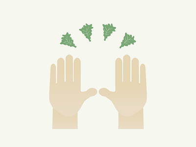 Kalelujiah! emoji hand hands illustration kale