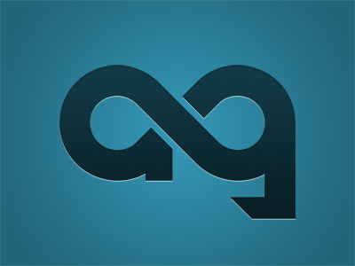 My New Logo angular infinite letterpress symbol typography