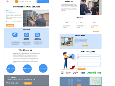 hvac air conditioner design services ui web design webdesign