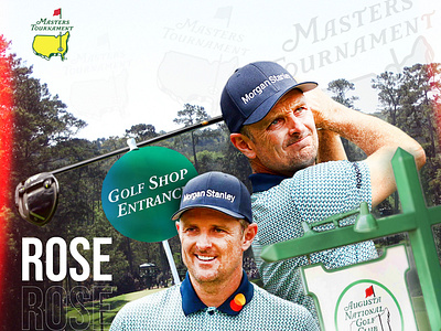 Justin Rose by BAS design golf golfer graphicdesign pga sport
