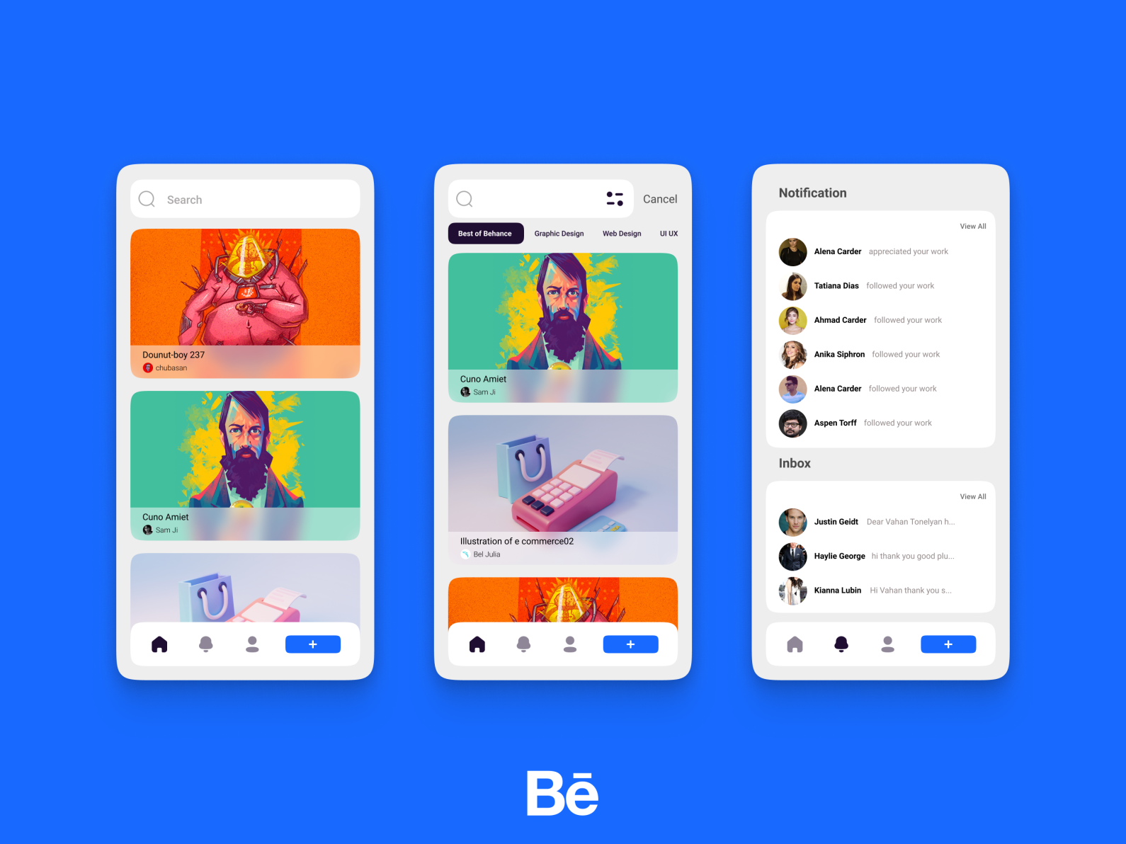 Behance App Design By Tonelyan Vahan On Dribbble