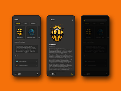 App for insect information app appui information insect ui uidesign uxui