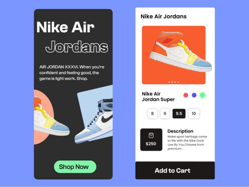 Nike Air Jordan App Design by Atharv Damle on Dribbble