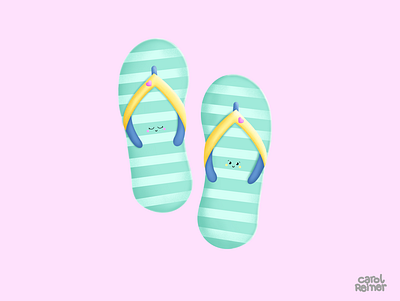 Havaianas, a Brazilian Flip Flop! design illustration