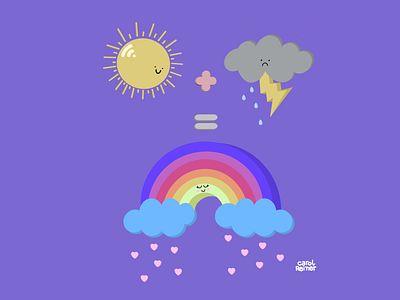 Sun + Rain = Rainbow!