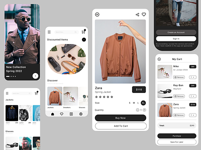 E-commerce Mobile App app design ui ux