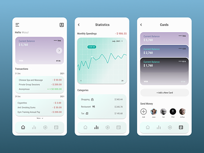 Banking Mobile App app banking design finance ui ux