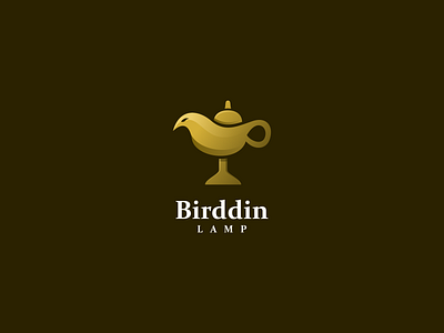 Birddin Lamp Logo Design brand brand design brand identity brandidentity branding design icon logo logo design logodesign