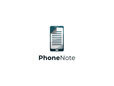 Phone Note Logo Design brand brand design brand identity brandidentity branding design icon logo logo design logodesign