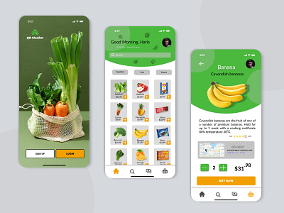 Grocery App & Supermarket App marketplace app ui uidesign ux uxui