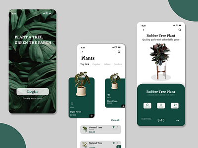 Plant Shop App plant plantapp shopping app ui uidesign uxui