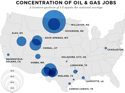Oil And Gas Map For Forbes Article