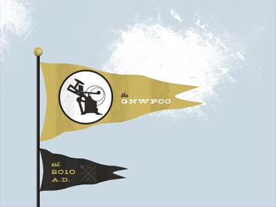 GNWPco Flag chandler price flags gnwpco letterpress tenenbaums