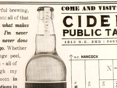 Reverend Nat's Ad advertisement beer cider halftone hard cider pdx portland print printisnotdead revnats tags tagstagstags